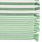 DII&#xAE; Grass Green Stripes With Fringe Placemats, 6ct.